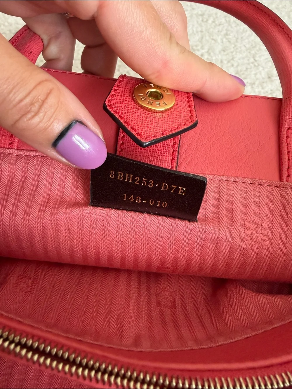 Fendi Vittelo Elite Flamingo Petite 2Jours tote Rosa Exstasy